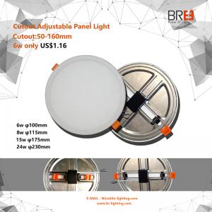 6W 8W 15W 20W Ultratin rundpanel LED-lys indbygget indendørs belysning